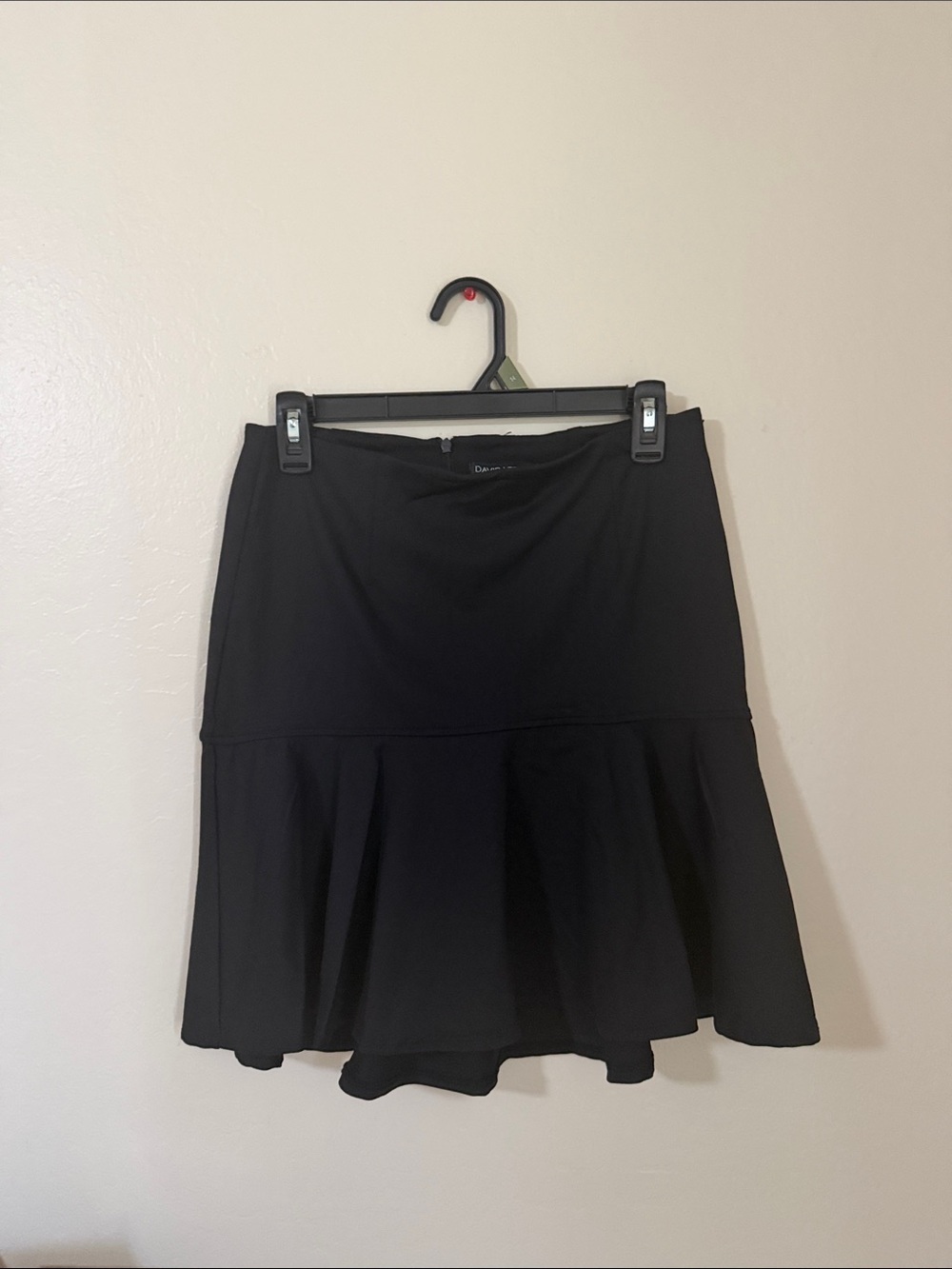 David Lerner Black Mini Flared Skirt